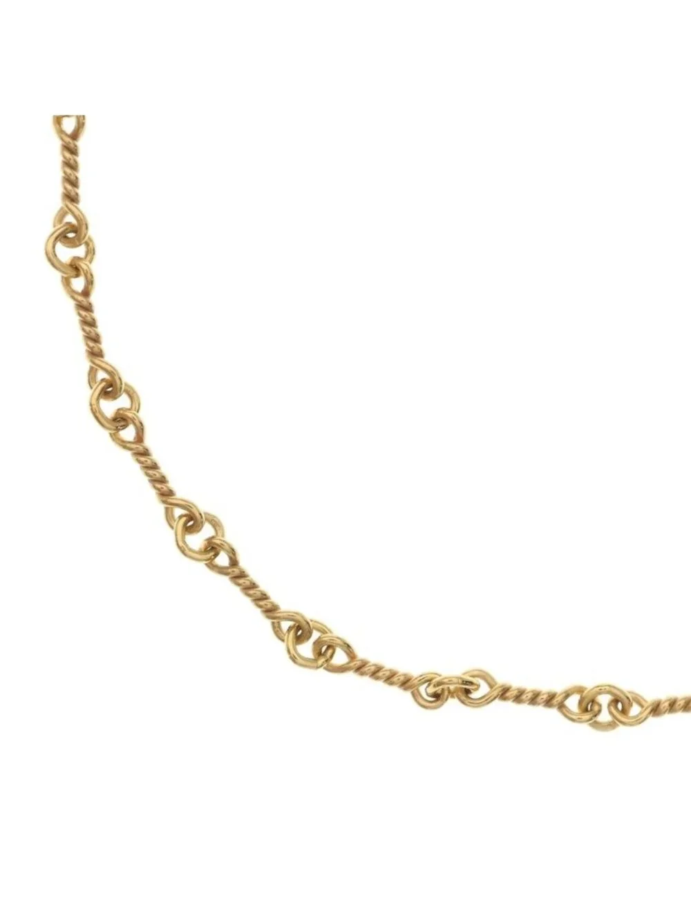 Chrome Hearts Twist Chain Necklace Gold